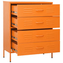 kommode 80x35x101,5 cm Orange