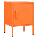 natbord 35x35x51 cm stål orange
