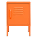 natbord 35x35x51 cm stål orange