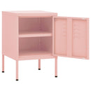 natbord 35x35x51 cm stål pink