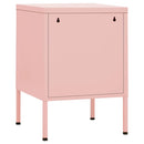 natbord 35x35x51 cm stål pink