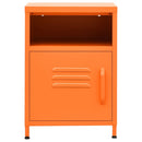 natbord 35x35x51 cm stål orange