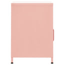 natbord 35x35x51 cm stål pink