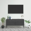 tv-skab 105x35x50 cm stål Antracitgrå