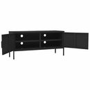 tv-skab 105x35x50 cm stål  Sort