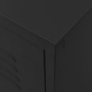tv-skab 105x35x50 cm stål  Sort