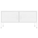 tv-skab 105x35x50 cm stål Hvid