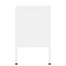 tv-skab 105x35x50 cm stål Hvid