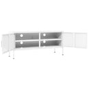 tv-skab 105x35x50 cm stål Hvid