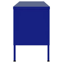 tv-skab 105x35x50 cm stål Marineblå