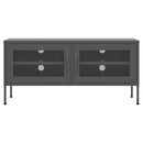 tv-skab 105x35x50 cm stål Antracitgrå
