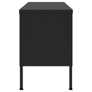 tv-skab 105x35x50 cm stål Sort