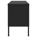 tv-skab 105x35x50 cm stål Sort