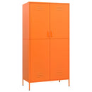 klædeskab 90x50x180 cm stål orange