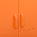 klædeskab 90x50x180 cm stål orange