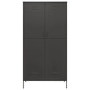 klædeskab 90x50x180 cm stål antracitgrå
