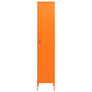 skab 35x46x180 cm stål orange