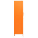 skab 35x46x180 cm stål orange