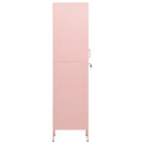 skab 35x46x180 cm stål pink