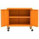 opbevaringsskab 60x35x56 cm stål orange