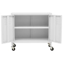 opbevaringsskab 60x35x56 cm stål hvid