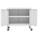 opbevaringsskab 60x35x56 cm stål hvid