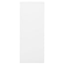 kontorskab 90x40x102 cm stål hvid
