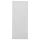 kontorskab 90x40x102 cm stål lysegrå