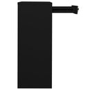 kontorskab 90x40x102 cm stål sort