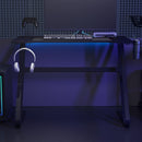 gamerbord med ZZ-formede ben 110x60x75 cm sort