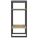 bogreol med 2 hylder 40x30x70 cm konstrueret træ sonoma-eg