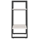 bogreol 40x30x70 cm 2 hylder massivt fyrretræ hvid