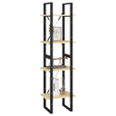 bogreol 40x30x140 cm 4 hylder massivt fyrretræ