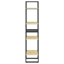 bogreol 40x30x140 cm 4 hylder massivt fyrretræ