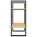 bogreol 60x30x70 cm 2 hylder massivt fyrretræ