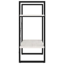 bogreol 60x30x70 cm 2 hylder massivt fyrretræ hvid