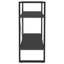 bogreol med 2 hylder 80x30x70 cm konstrueret træ grå