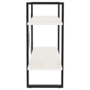 bogreol med 2 hylder 80x30x70 cm massivt fyrretræ hvid