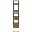 bogreol 80x30x140 cm 4 hylder massivt fyrretræ