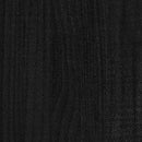 bogreol med 4 hylder 80x30x140 cm massivt fyrretræ sort