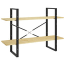 bogreol 100x30x70 cm 2 hylder massivt fyrretræ