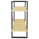 bogreol 100x30x70 cm 2 hylder massivt fyrretræ