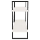 bogreol med 2 hylder 100x30x70 cm massivt fyrretræ hvid