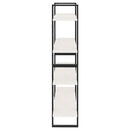 bogreol med 4 hylder 100x30x140 cm massivt fyrretræ hvid