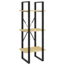bogreol 40x30x105 cm 3 hylder massivt fyrretræ
