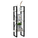 bogreol med 3 hylder 40x30x105 cm massivt fyrretræ hvid