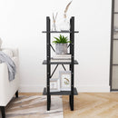 bogreol med 3 hylder 40x30x105 cm massivt fyrretræ grå