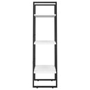 opbevaringsreol 60x30x105 cm konstrueret træ hvid