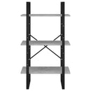 opbevaringsreol 60x30x105 cm konstrueret træ betongrå