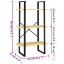opbevaringsreol 60x30x105 cm massivt fyrretræ
